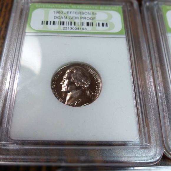 5 gem proof uncirculated nickel coin slab set of  proof nickels. - Picture 16 of 16